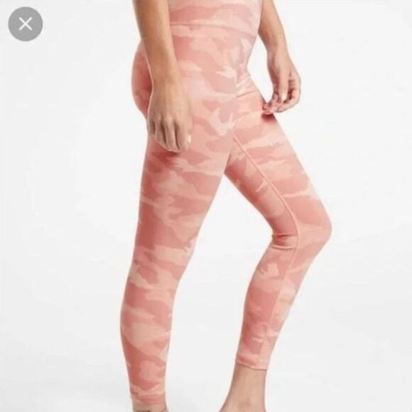 ATHLETA Elation Camo 7/8 Tight Luxe Pink Size Medium - Picture 2 of 7